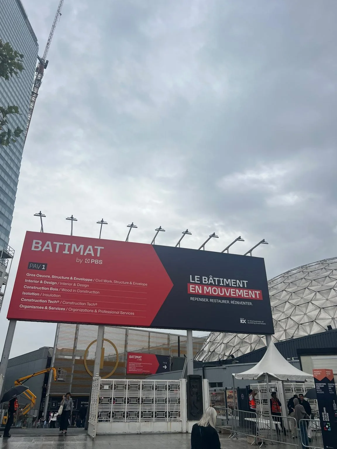 Entrée du salon BATIMAT à Paris Expo Porte de Versailles
